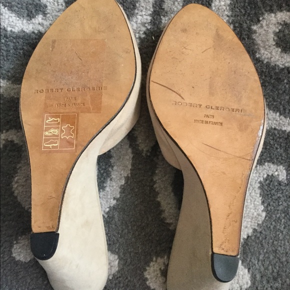 Robert Clergerie Tan Suede Mules Size 9 - Picture 5 of 6